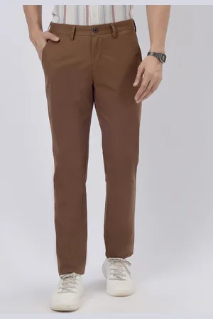 JADE BLUE Men Mid-Rise Slim Fit Trousers