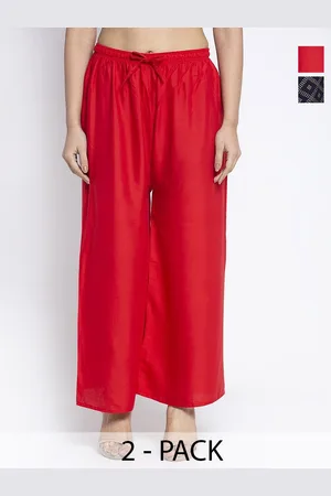 GRACIT Women Pack Of 2 Flared Ethnic Slip-On Solid Palazzos
