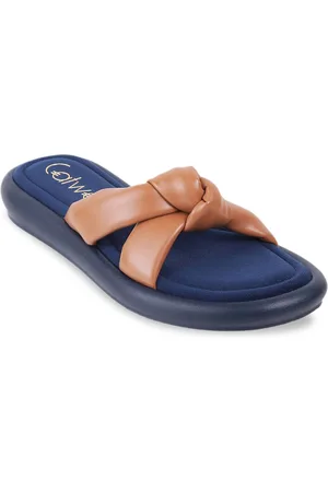 Catwalk Women Solid Open Toe Mules with Bows Flats