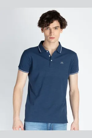 Status Quo Men Solid Polo Collar Cotton T-shirt