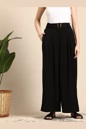Mast & Harbour Women Pleated Wide Leg Trousers