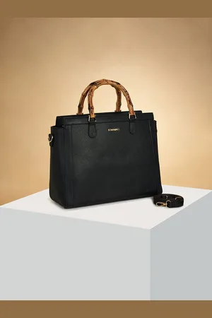 Pantaloons PU Structured Handheld Bag with Tasselled