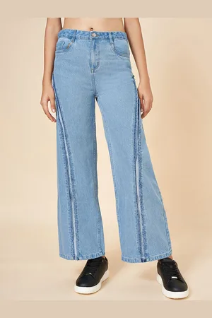 Pantaloons Girls Mildly Distressed Jeans