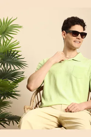 Mast & Harbour Men Polo Collar Relaxed Fit Anti Odour T-shirt