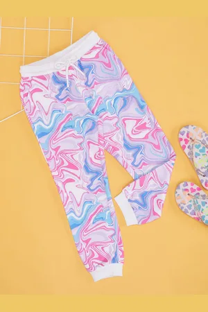 Pantaloons Girls Mid Rise Printed Joggers