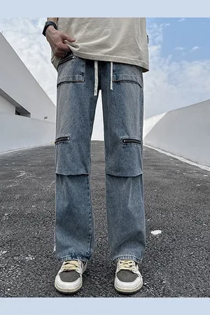 HERE&NOW Men Straight Fit Heavy Fade Jeans