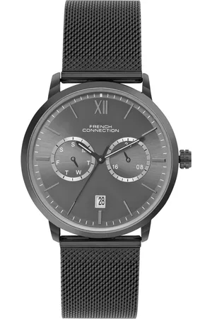 French Connection Men Dial & Stainless Steel Bracelet Style Straps Analogue Watch