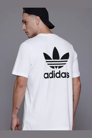 adidas Brand Logo Print Pure Cotton Boxy T-shirt