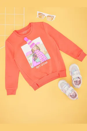 Pantaloons Girls Graphic Printed Sweatshirt