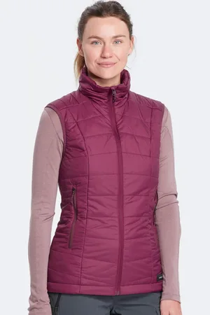 DECATHLON Women Purple Upto 10 Degrees Warm Padded Vest Jacket