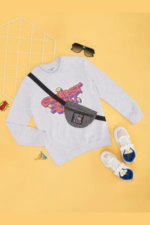 Pantaloons Boys Graphic Printed Pure Cotton Sweatshirt