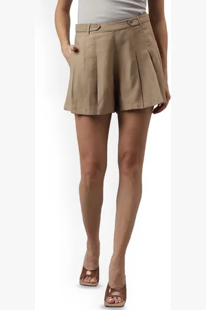 Latin Quarters Women Straight Fit High-Rise Pleated Trousers