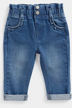 Mothercare Girls Regular Fit Mid-Rise Light Fade Stretchable Jeans