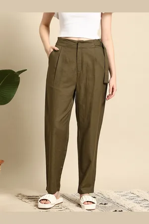 Mast & Harbour Women Belted Detail Trousers
