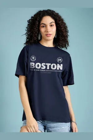 DressBerry Women Graphic Printed Round Neck Cotton Oversized T-shirt