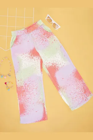 Pantaloons Girls Abstract Printed Trousers