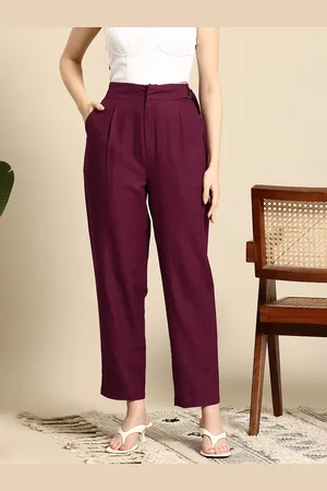 Mast & Harbour Women Belted Detail Trousers