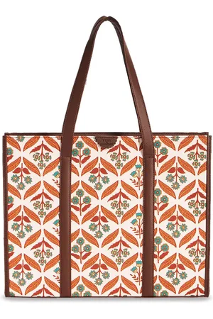 TEAL Women Ethnic Motifs Printed Tote Bag