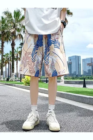 HERE&NOW Men Printed Regular Fit Mid-Rise Shorts