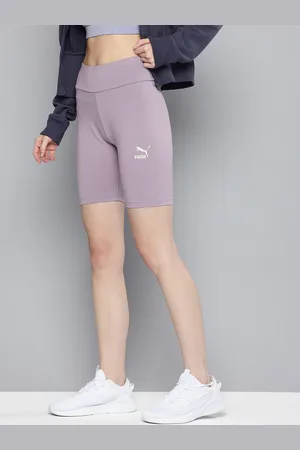 PUMA Women Classics Skinny Fit High-Rise Outdoor Biker Shorts
