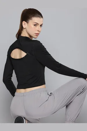 PUMA INTERGALACTIC DryCell Long Sleeve Cut Out Training Crop Top
