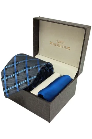 The Tie Hub Men Accessory Gift Set Of Tie & Pocket Square