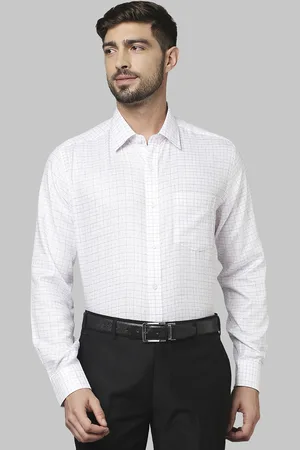 Park Avenue Men Checked Cotton Formal Shirt