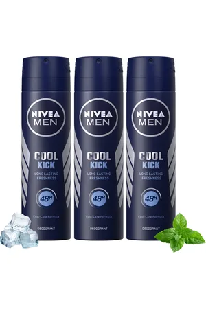 Nivea Men Set of 3 Cool Kick 48Hr Long Lasting Freshness Deodorant - 92 g each