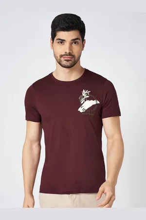 Pantaloons Men Graphic Printed Round Neck Cotton Slim Fit T-Shirt