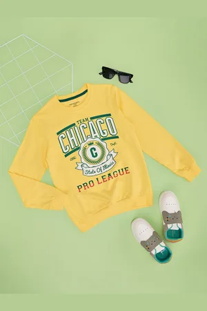 Pantaloons Boys Typography Printed Round Neck Pure Cotton Sweatshirt