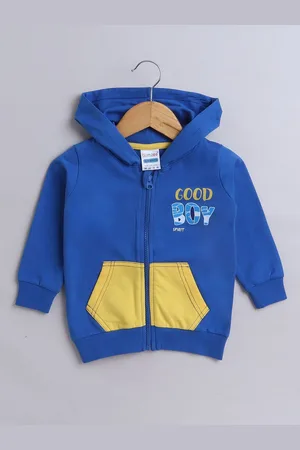 BUMZEE Boys Colourblocked Hooded Sweatshirt