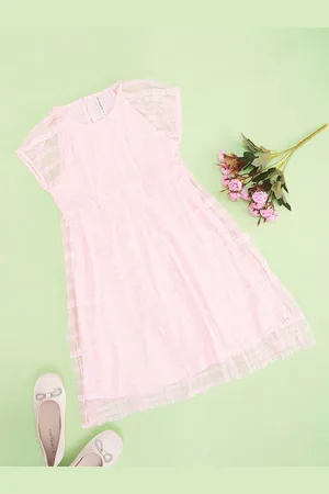 Pantaloons Kids-Girls Solid A-Line Dress
