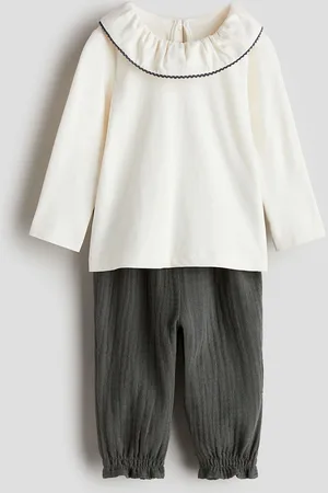 H&M Girls 2-Piece Blouse & Trousers Set