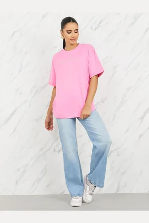 Styli Typography Embroidered Oversized T-shirt