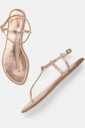 Lino Perros Embellished Party T-Strap Flats