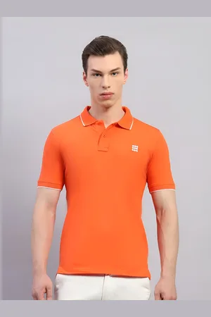 Rock.it Men Solid Polo Collar Cotton T-shirt