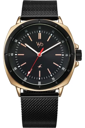 Fastrack Men Vyb Pioneer Dial & Bracelet Style Straps Analogue Watch FV30014KM01W