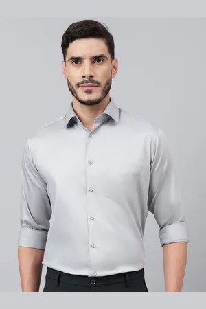 Richlook Men Comfort Textured Solid Cotton Party Shirt