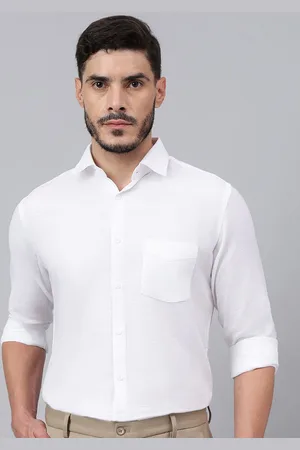 Richlook Men Comfort Spread Collar Textured Cotton Party Shirt