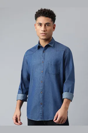 Richlook Men Comfort Spread Collar Solid Cotton Party Shirt