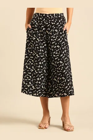 De Moza Women Animal Printed Culottes Trousers