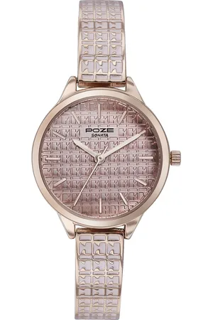 Sonata Women Poze Patterned Dial & Bracelet Style Straps Analogue Watch SP80085WM01W