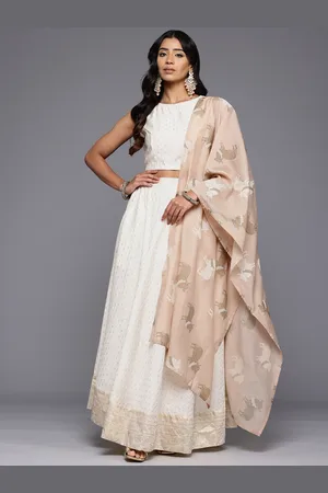 Ahalyaa Printed Foil Print Ready to Wear Lehenga & Blouse With Dupatta