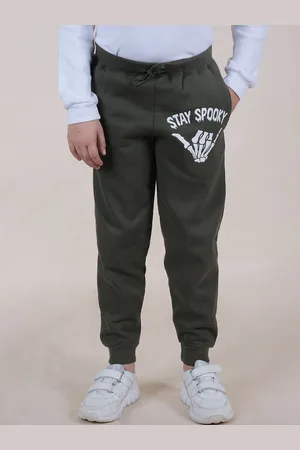 KiddoPanti Boys Printed Regular Fit Cargo Joggers