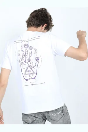 LocoMotive Men Graphic Printed Round Neck Cotton Slim Fit T-shirt