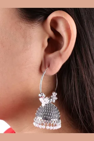 Keviv Gold-Plated Contemporary Jhumkas