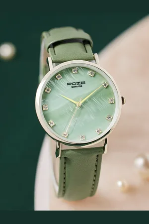 Sonata Women Poze Embellished Dial & Straps Analogue Watch SP80084YL01W