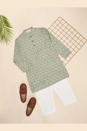 Pantaloons Boys Ethnic Motifs Printed Regular Kurta with Pyjamas