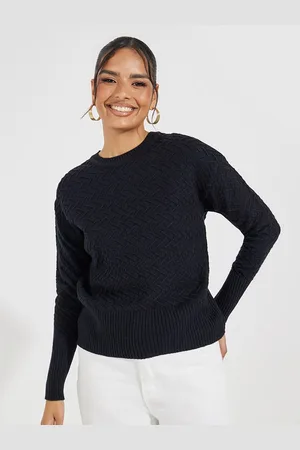 Styli Women Regular Length Regular Fit Sweater With Side Slit