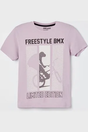 Lifestyle Boys Graphic Printed Round Neck Cotton T-shirt